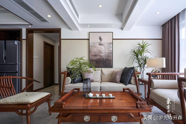 江苏·130㎡新中式家居装修设计实景；简约大方、含蓄雅致