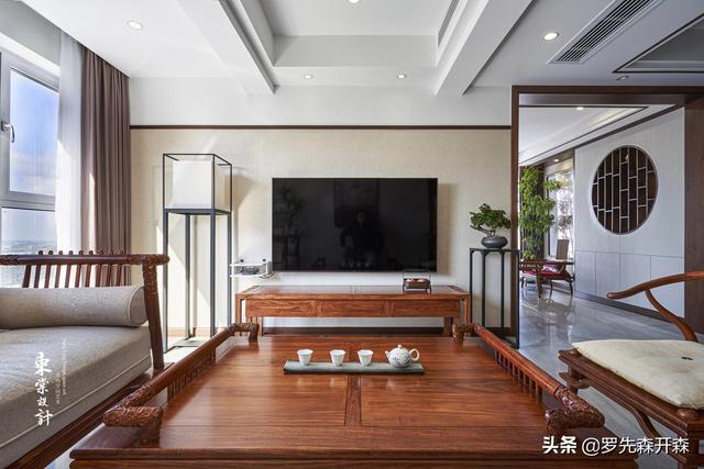 江苏·130㎡新中式家居装修设计实景;简约大方、含蓄雅致