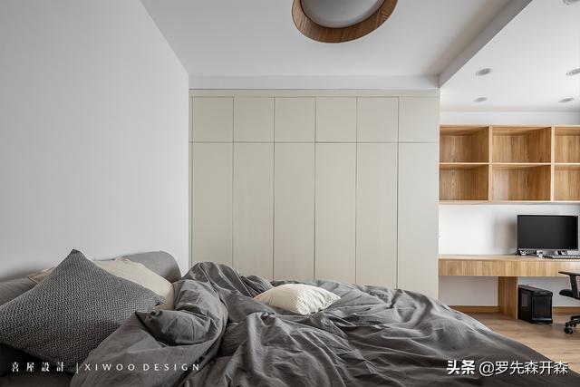 78㎡精装房改造日式风格家居装修设计实景;温暖又充满生机的家