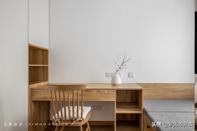 78㎡精装房改造日式风格家居装修设计实景;温暖又充满生机的家