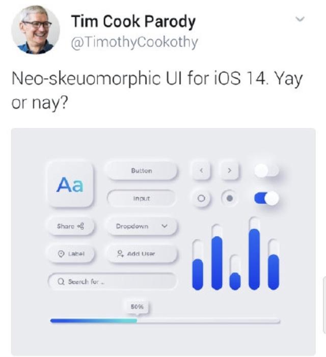 iOS 14全面转向新拟态UI设计?或是苹果陈旧扁平设计最佳替代方案