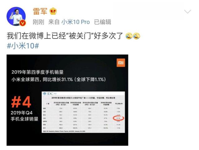 时隔五年,小米是时候倒闭了?雷军甩出数据,网友:果然是余大嘴