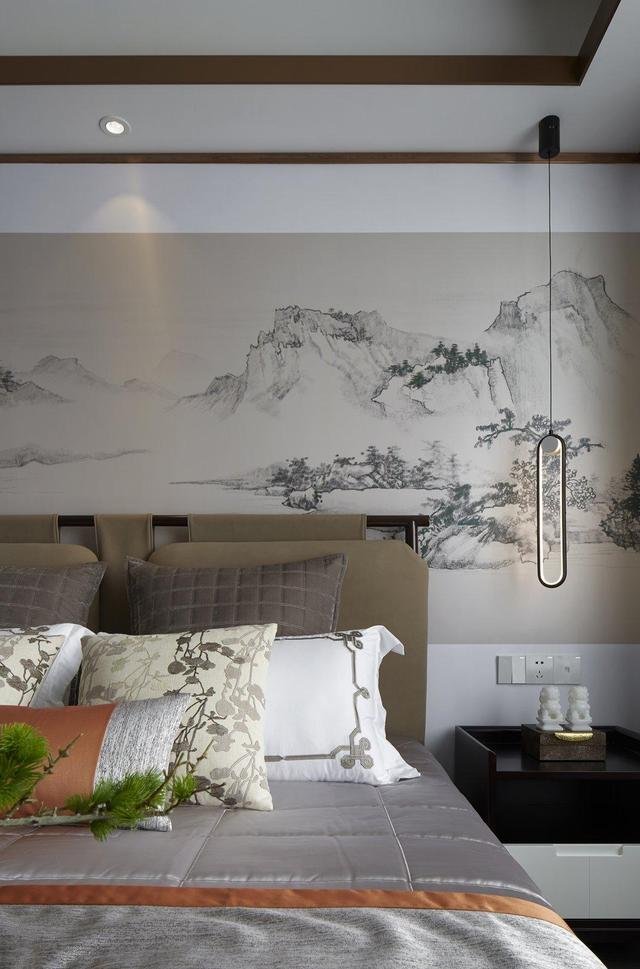有一种轻奢范，叫做中国风，135㎡新中式设计，卧室太惊艳