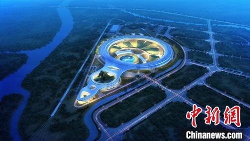 HEPS效果图(夜景)。中科院高能所 供图