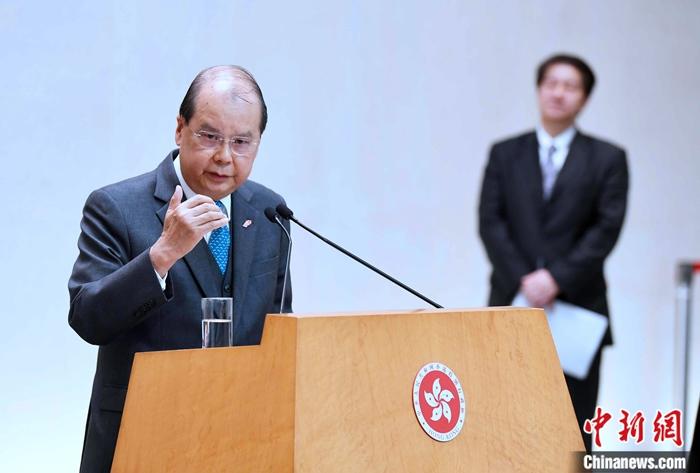 资料图:香港特区政务司司长张建宗。中新社记者 麦尚旻 摄