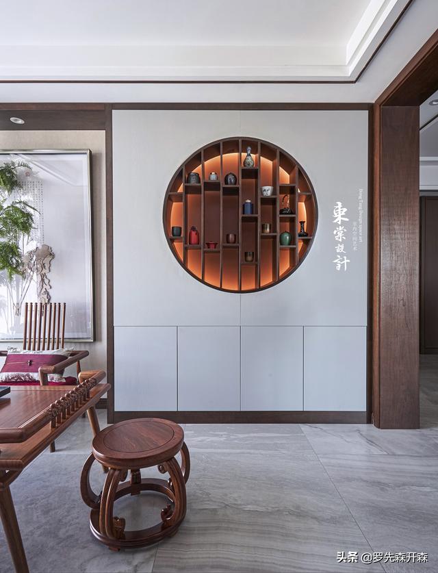 江苏·130㎡新中式家居装修设计实景;简约大方、含蓄雅致