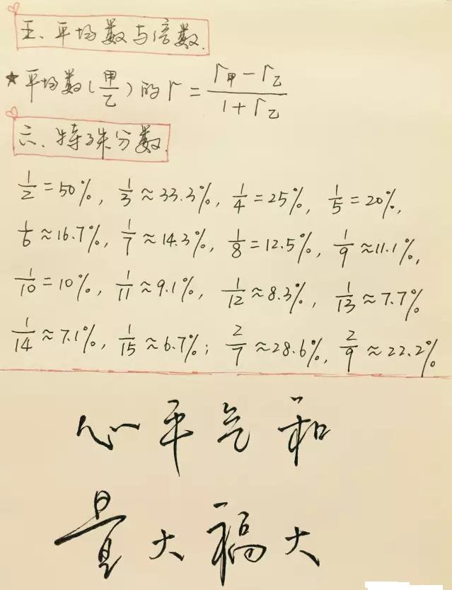 资料分析公式(口诀)大全