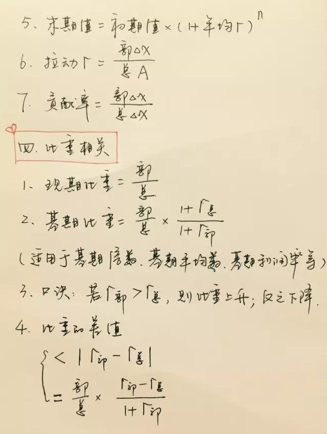 资料分析公式(口诀)大全
