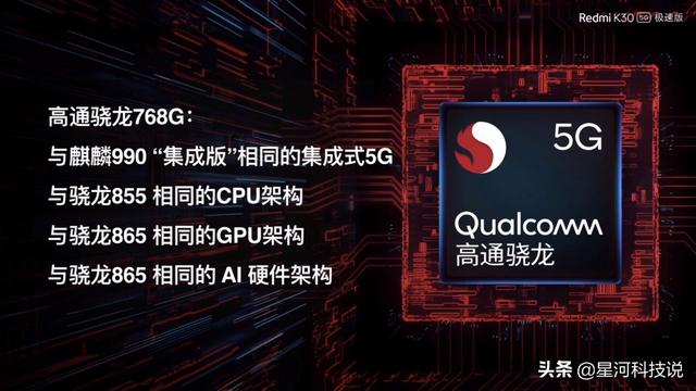 Redmi K30 5G极速版发布:骁龙768G加持,性能比肩麒麟820?