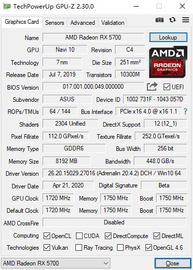 非公版A卡悍将,TUF3-RX5700 EVO用实力喊YES