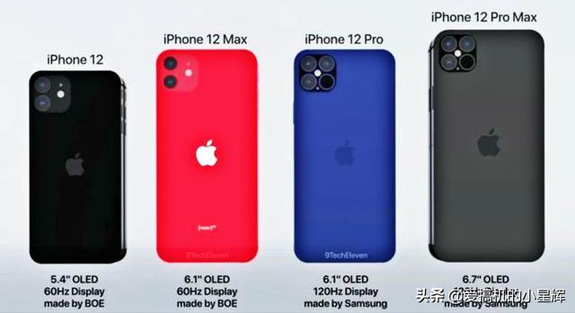 反转!iPhone 12或全系标配三摄,小杯中杯大杯尺寸更鲜明