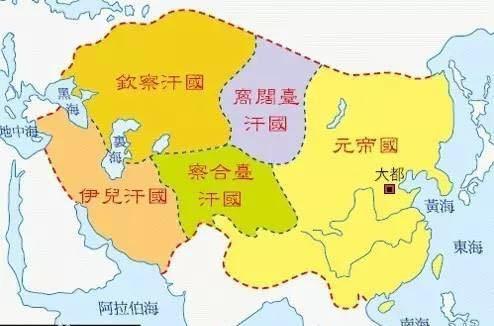 成吉思汗和子孙们打下的国土，如今都变成了哪些国家？