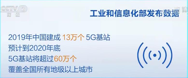 2020年底5G基站将覆盖全国所有地级以上城市