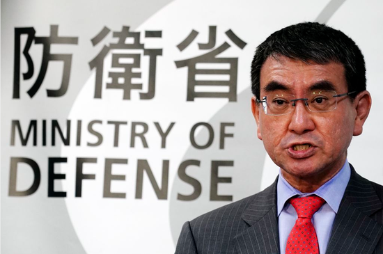河野太郎资料图。图源:新华社