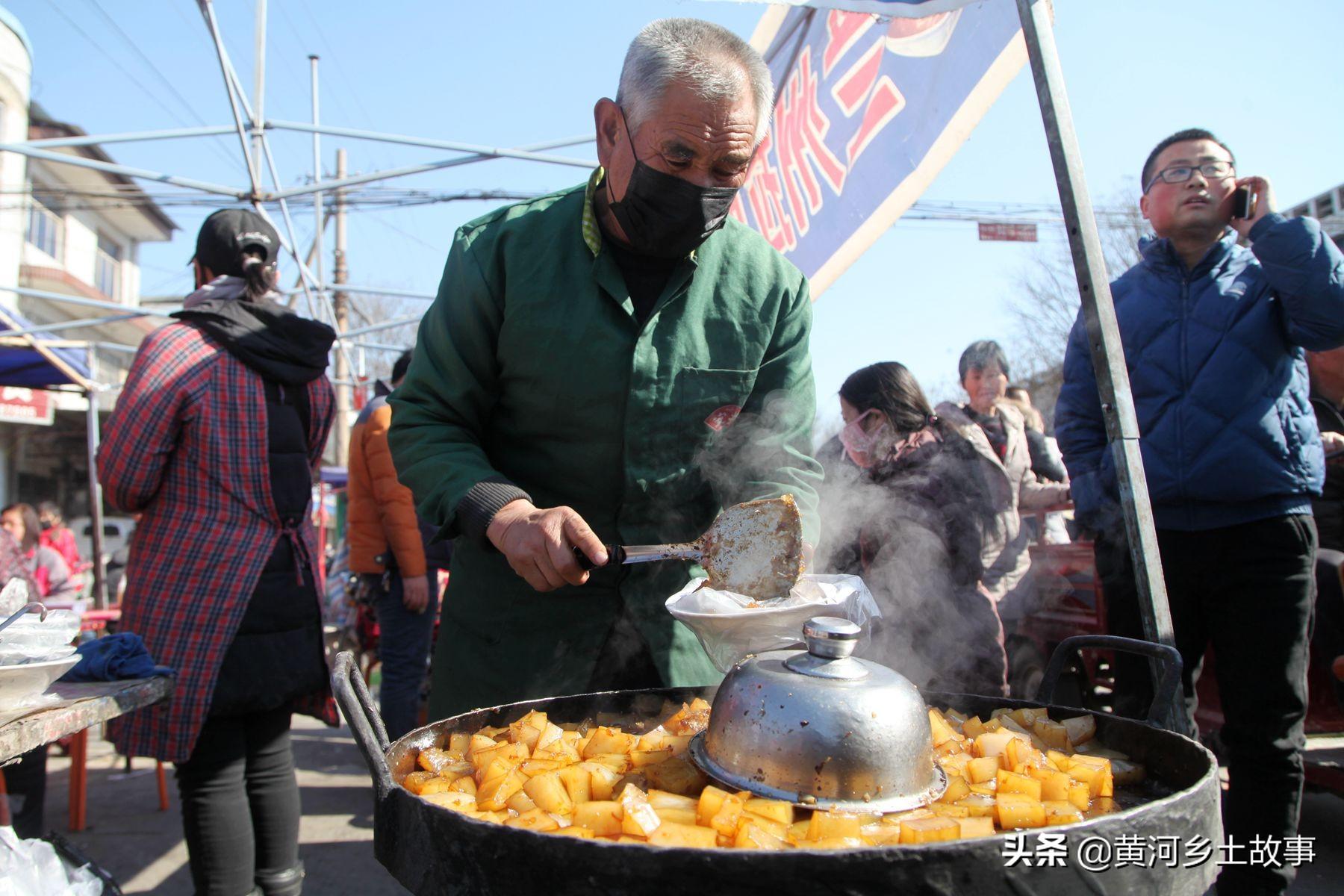 黄河边赶年集，10种传统美食小吃很诱人，你吃过几个？