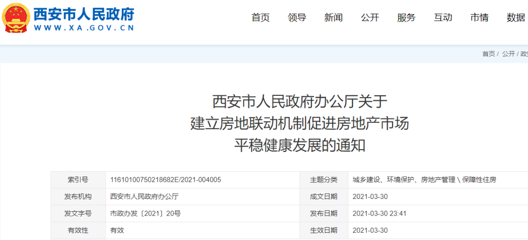 “买卖双限”的西安楼市新政,意味着什么?