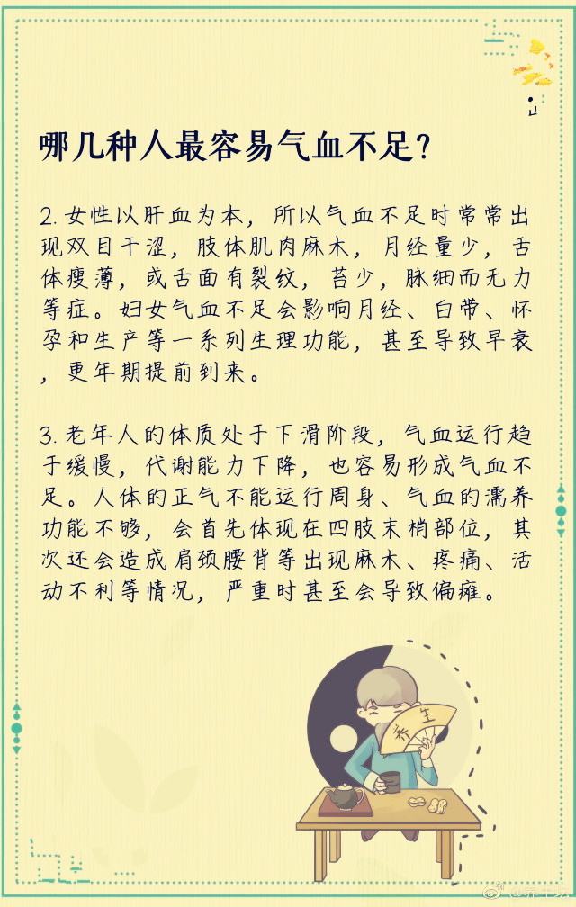 气血不足的6个表现,4招补回来,3类人群更易气血不足