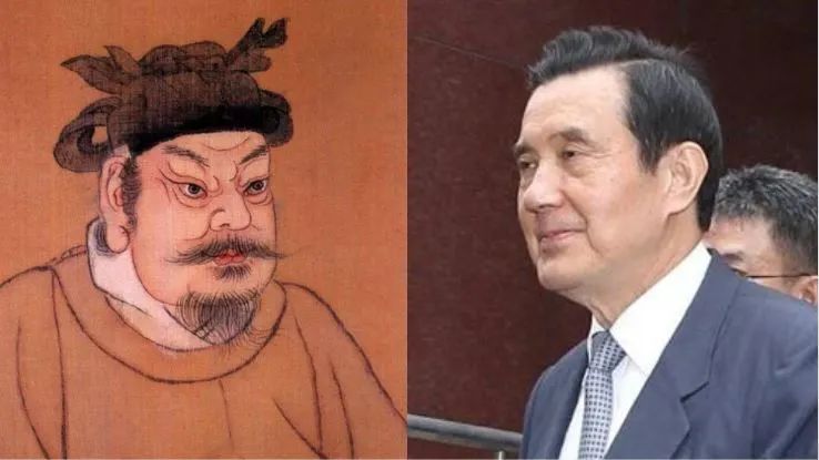 赵奢(左)、马英九 图自台媒