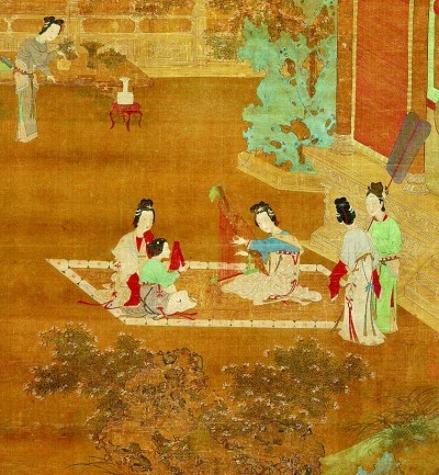 女乐图（中国画·局部）仇珠。资料图片
