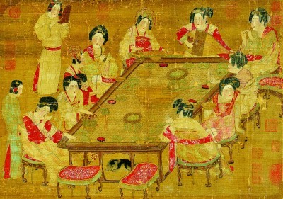 唐人宫乐图（中国画） 佚名。资料图片